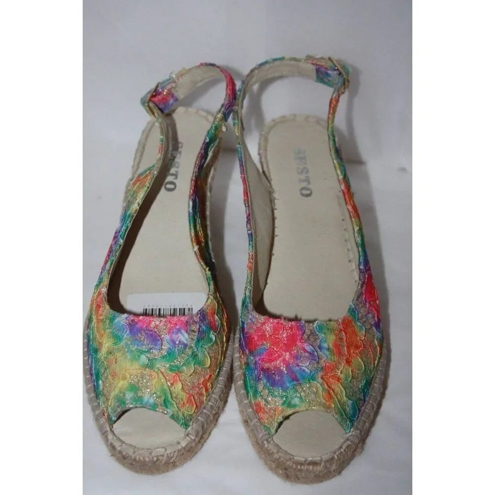 Sesto Meucci Women's 11M Woodstock /multicolor wedge - New